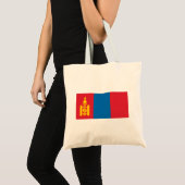 Vlag van Mongolië Tote Bag (Voorkant (product))