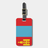 Vlag van Mongoolse ID Persoonlijk Bagagelabel (Voorkant verticaal)
