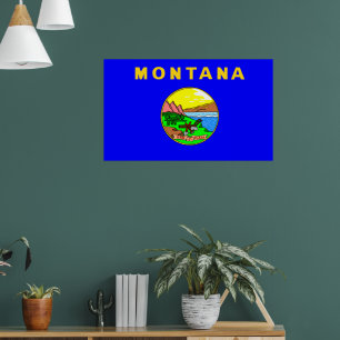 Vlag van Montana, Big Sky Country, Poster