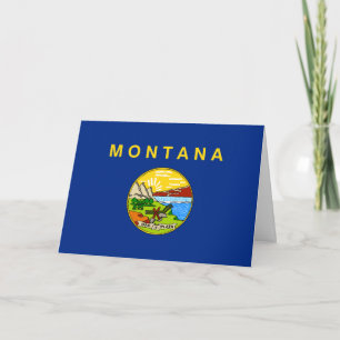 Vlag van Montana Kaart