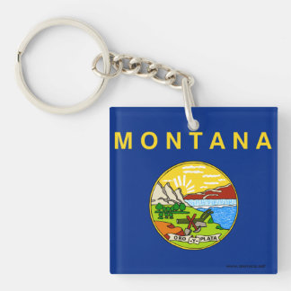 Vlag van Montana Sleutelhanger