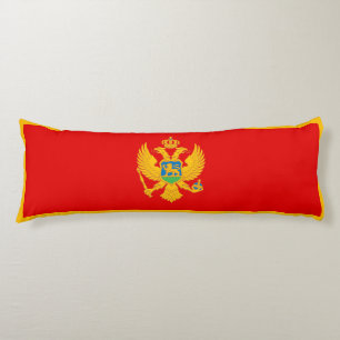 Vlag van Montenegro Lichaamskussen