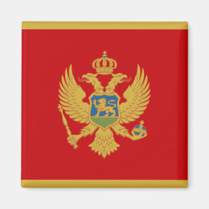 Vlag van Montenegro Magnet Magneet