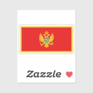 Vlag van Montenegro op maat gesneden Sticker