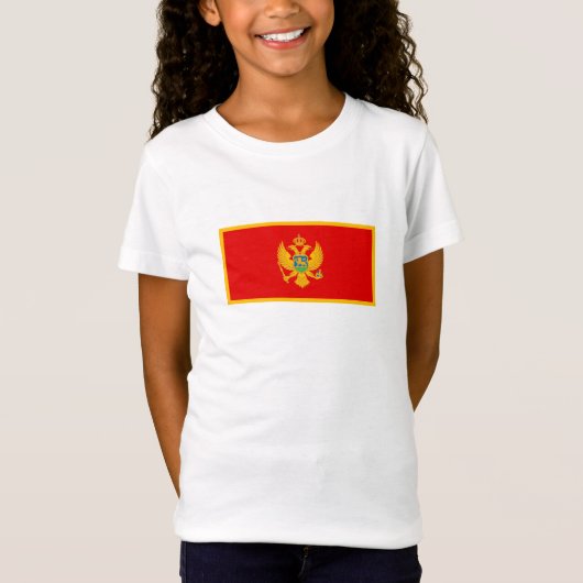Vlag van Montenegro T-shirt (Voorkant)