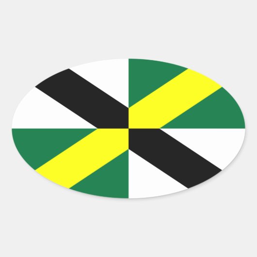 Vlag van Monterey, California Oval Sticker (Voorkant)