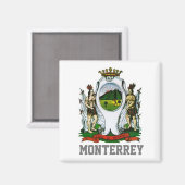 Vlag van Monterrey, Nuevo León - MEXICO Magneet (Voorkant / Achterkant)