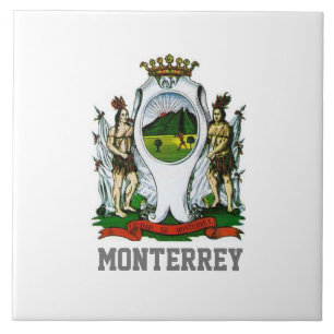 Vlag van Monterrey, Nuevo León - MEXICO Tegeltje