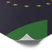 Vlag van Montpelier, Vermont Poster (Hoek)