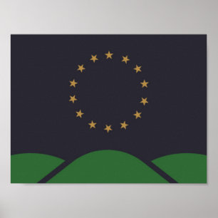 Vlag van Montpelier, Vermont Poster
