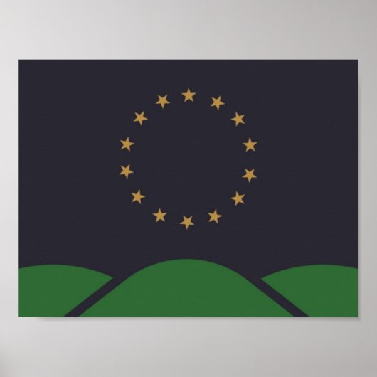 Vlag van Montpelier, Vermont Poster (Voorkant)