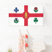 Vlag van Montreal (Quebec, Canada) Spandoek (Insitu)