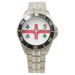 Vlag van Montreal, Quebec Watch Horloge