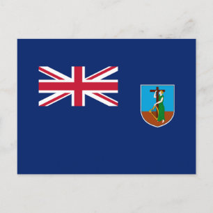 Vlag van Montserrat Briefkaart