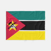 Vlag van Mozambique Fleece Deken (Voorkant (Horizontaal))