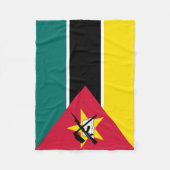 Vlag van Mozambique Fleece Deken (Voorkant)