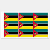 Vlag van Mozambique Labels (Vel)