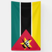 Vlag van Mozambique (nationale vlag) (Afrika) Spandoek (Verticaal)