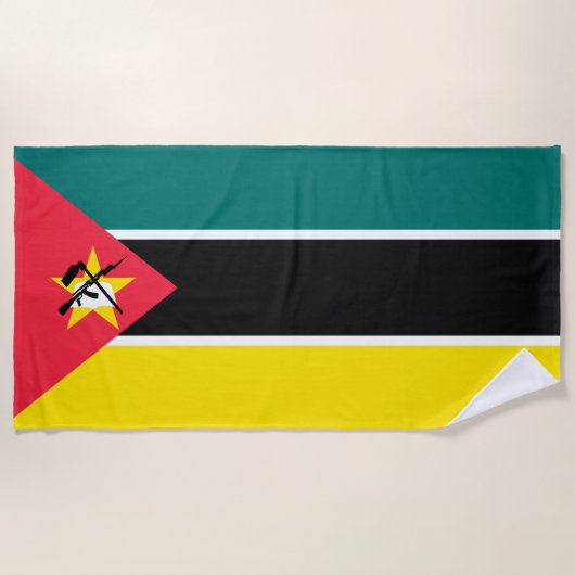 Vlag van Mozambique Strandlaken (Voorkant)
