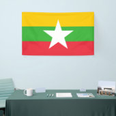 Vlag van Myanmar (Birma) Spandoek (Beurs)