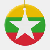 Vlag van Myanmar Ornament (Achterkant)