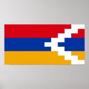 Vlag van Nagorno-Karabach Poster