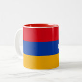 Vlag van Nagorno-Karabach Tweekleurige Koffiemok (Voorkant links)