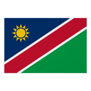 Vlag van Namibië Perfect Poster