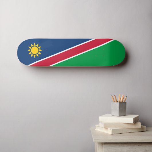 Vlag van Namibië Skateboard (Muurkunst (Horizontaal))