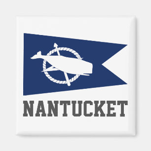 Vlag van Nantucket, Massachusetts Magneet