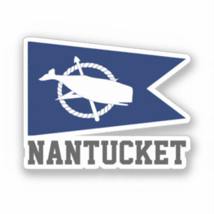 Vlag van Nantucket, Massachusetts Sticker
