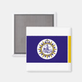 Vlag van Nashville, Tennessee Magnet Magneet (Voorkant / Achterkant)