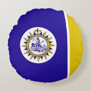 vlag van Nashville (Tennessee) Rond Kussen
