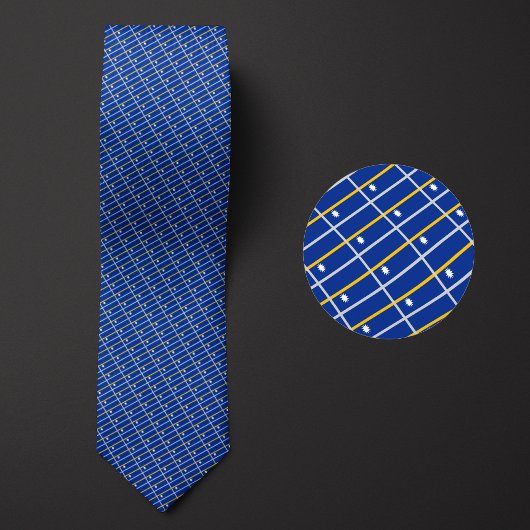 Vlag van Nauru Patroon Stropdas