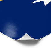 Vlag van Nauru Perfect Poster (Hoek)