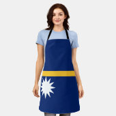 Vlag van Nauru Schort (Gedragen)