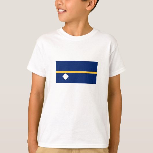 Vlag van Nauru T-shirt (Voorkant)