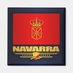 Vlag van Navarra (Navarra) Magneet