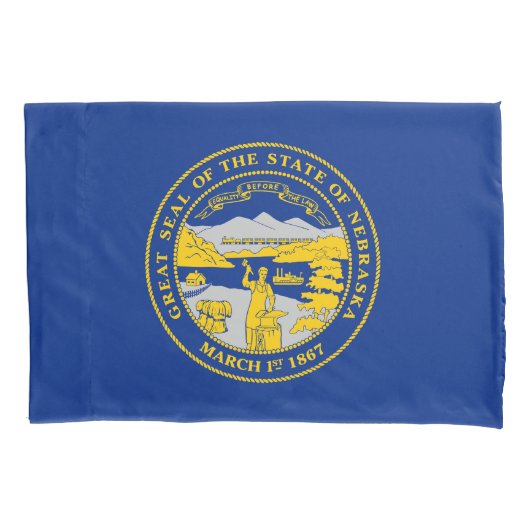 Vlag van Nebraska Kussensloop (Voorkant)