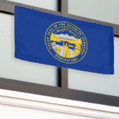 Vlag van Nebraska Spandoek (Buitenkant Gebouw)