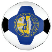 Vlag van Nebraska Voetbal (Gedraaid)