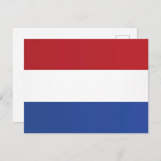 Vlag van Nederland Briefkaart (Voorkant / Achterkant)