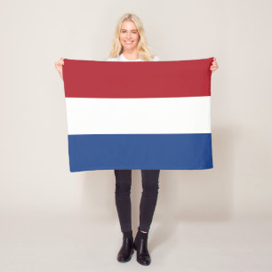 Vlag van Nederland Fleece Deken