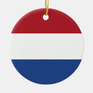 Vlag van Nederland Keramisch Ornament