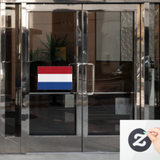 Vlag van Nederland op maat gesneden Raamsticker