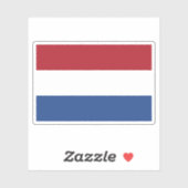 Vlag van Nederland Sticker (Vel)
