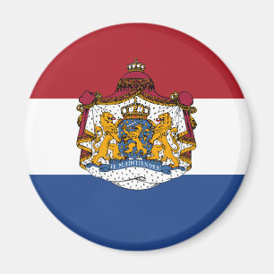 Vlag van Nederland Wapenschild Koelkast Magneet