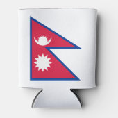 Vlag van Nepal Blikjeskoeler (Voorkant)