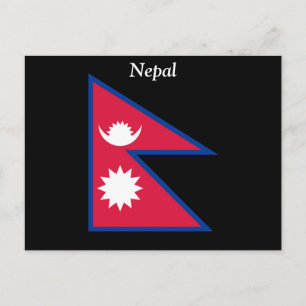 Vlag van Nepal Briefkaart