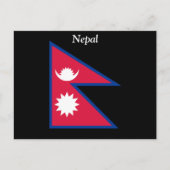 Vlag van Nepal Briefkaart (Voorkant)
